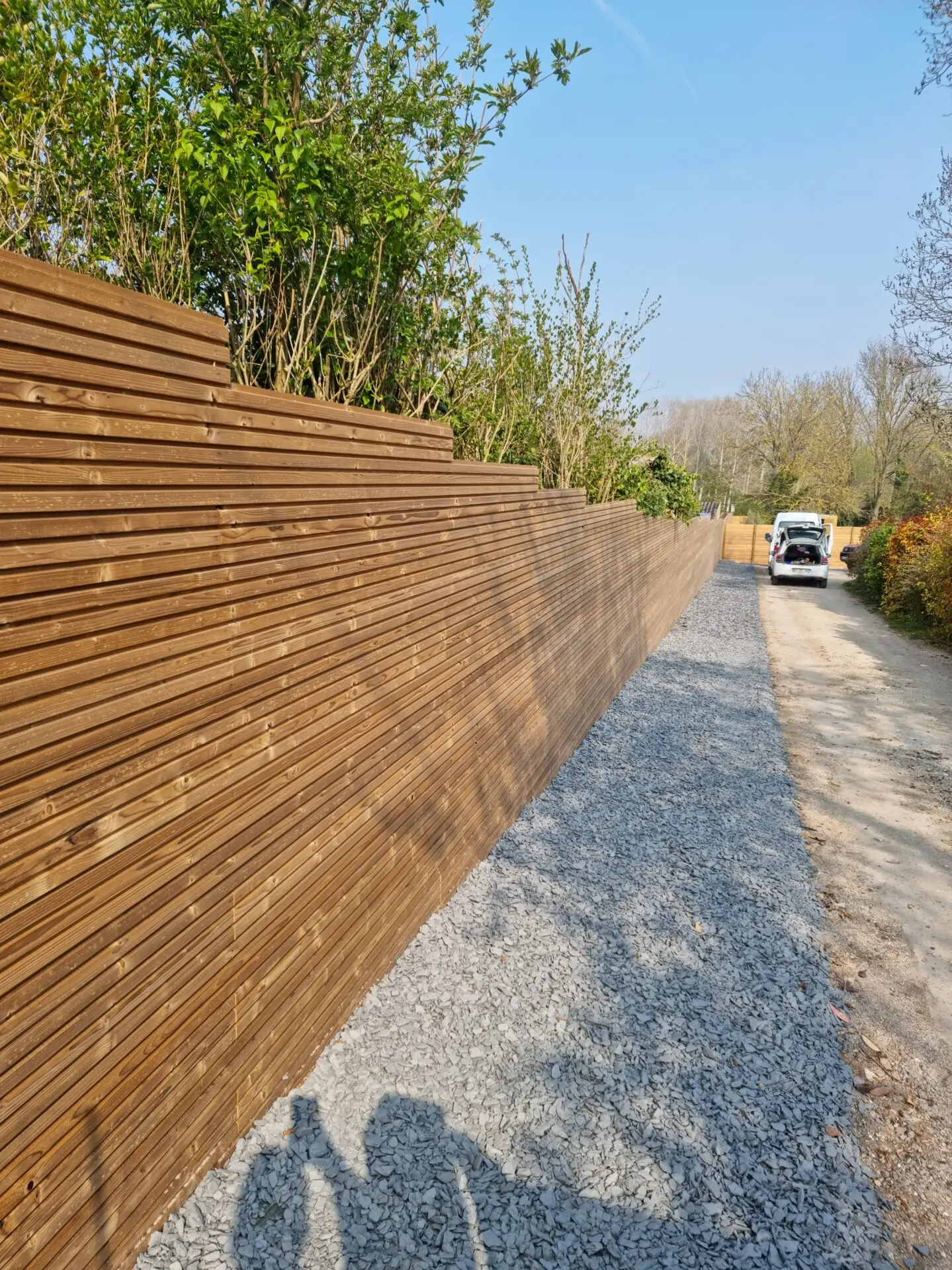 Clôture Collstrop bois claire-voie