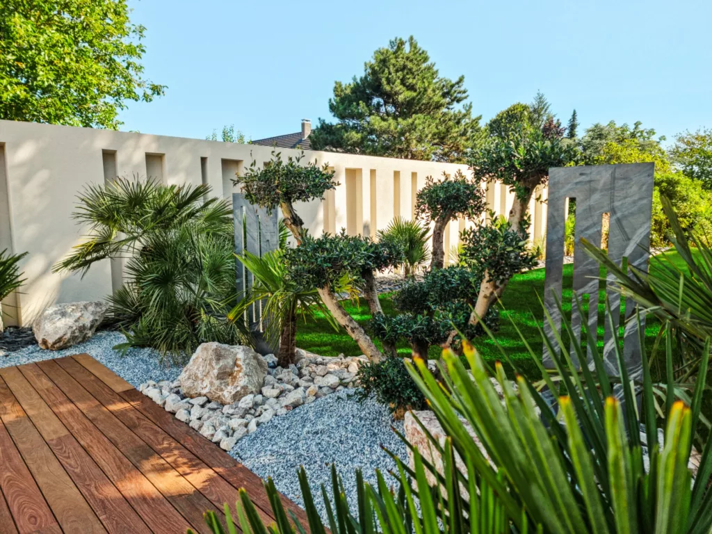 réalisation aménagement paysager exotique